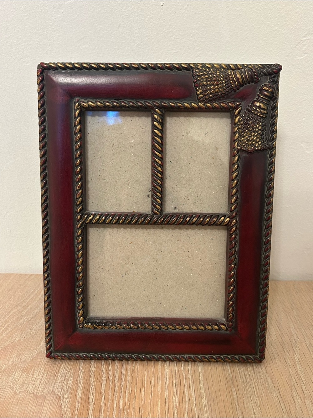 Vintage Sixtress Cherry and Gold Multi-Opening Photo Frame
